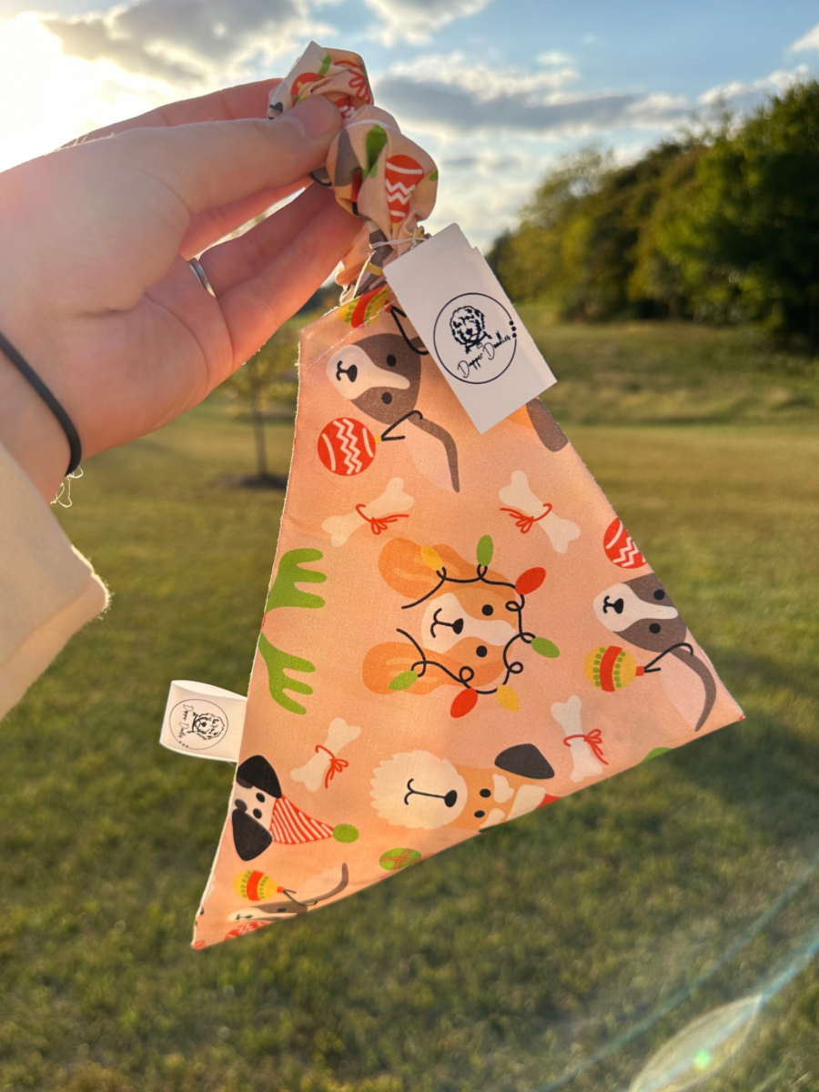 Festive Dog Scrunchie Bandana