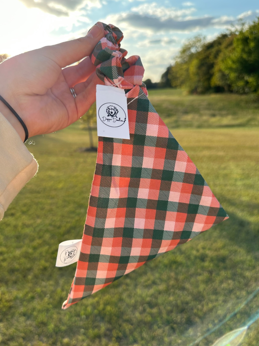 Country Christmas Scrunchie Bandana