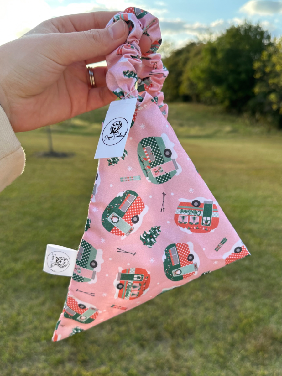 Snowy Camper Scrunchie Bandana