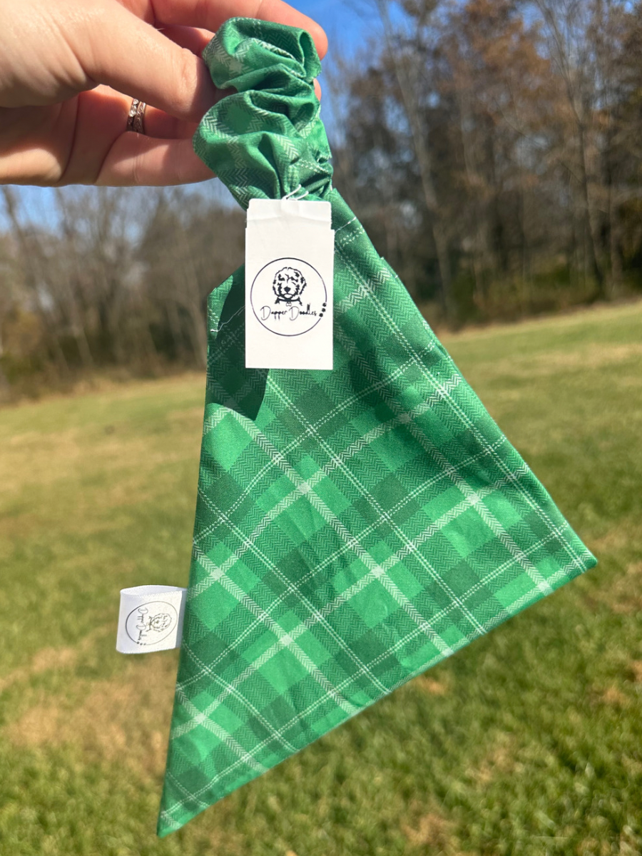 Gumdrop Plaid Scrunchie Bandana