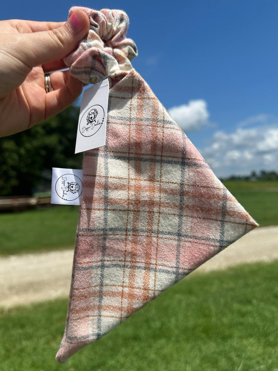 Peachy Scrunchie Bandana