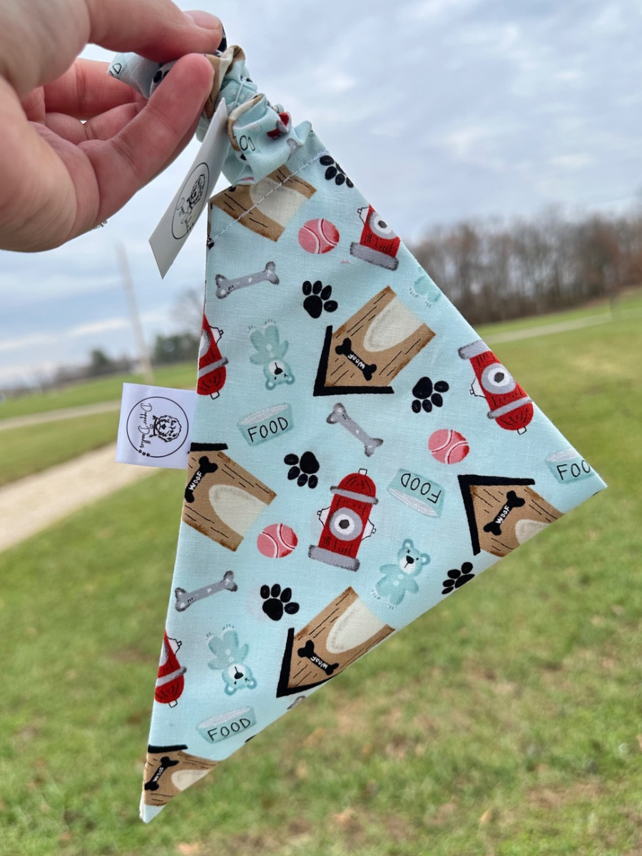 Dog House Scrunchie Bandana
