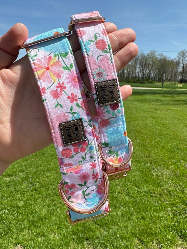 Summery Pink Dog Collar