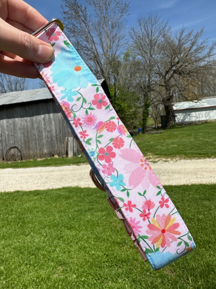 Summery Pink Dog Collar