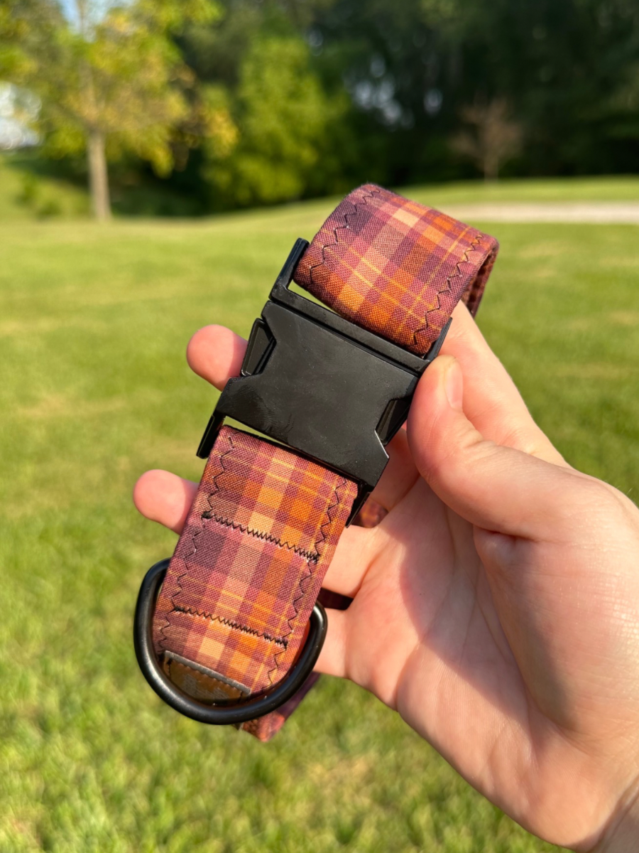 Autumn Plaid Dog Collar