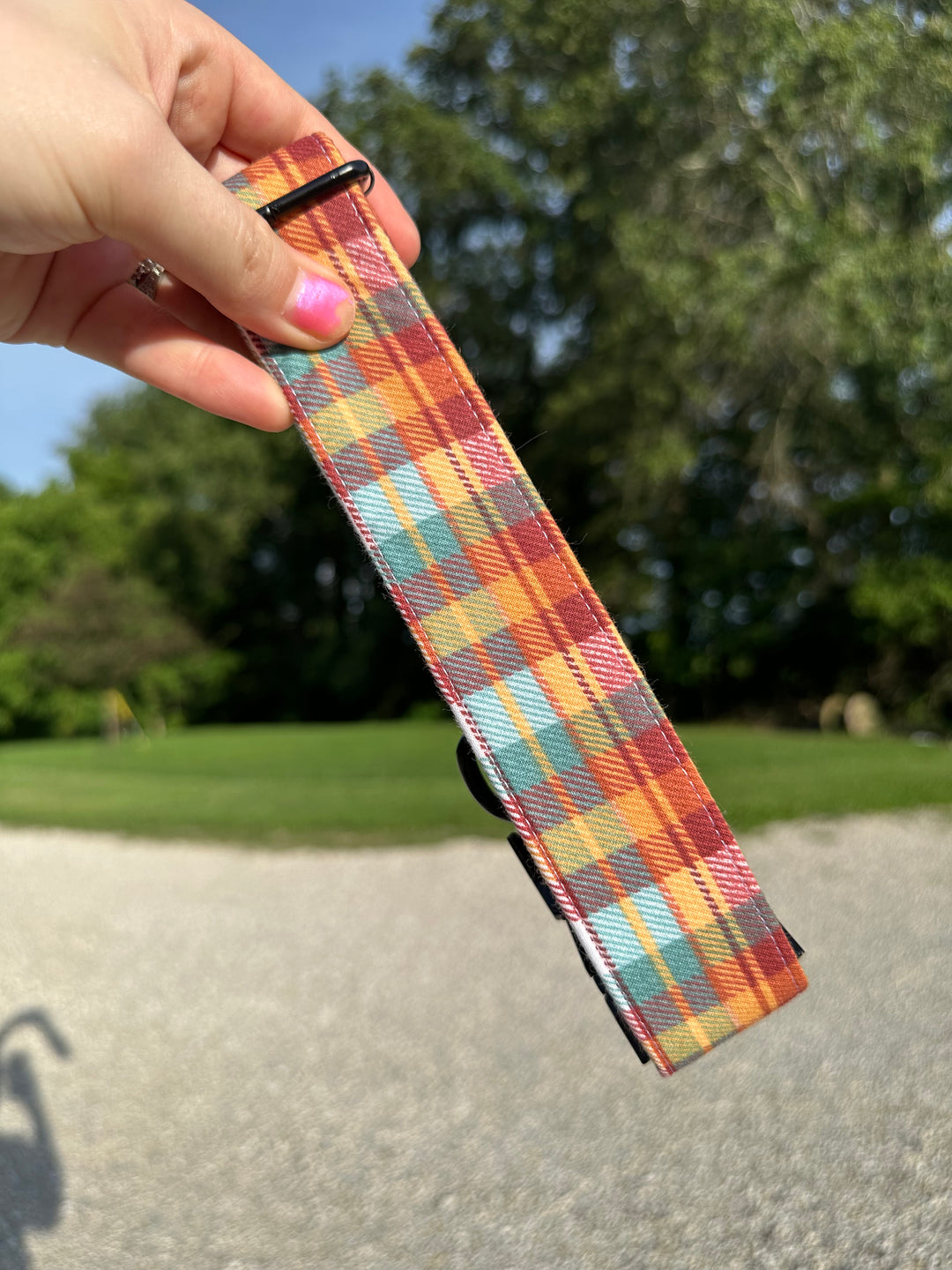 Harvest Plaid Dog Collar
