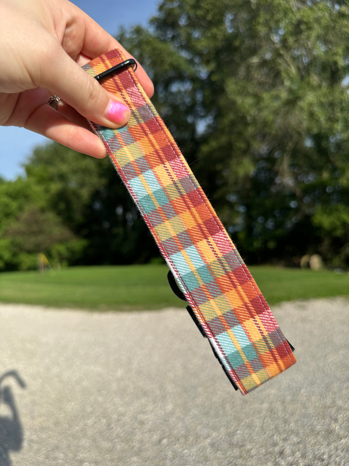 Harvest Plaid Dog Collar