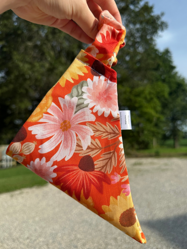 Harvest Floral Scrunchie Bandana