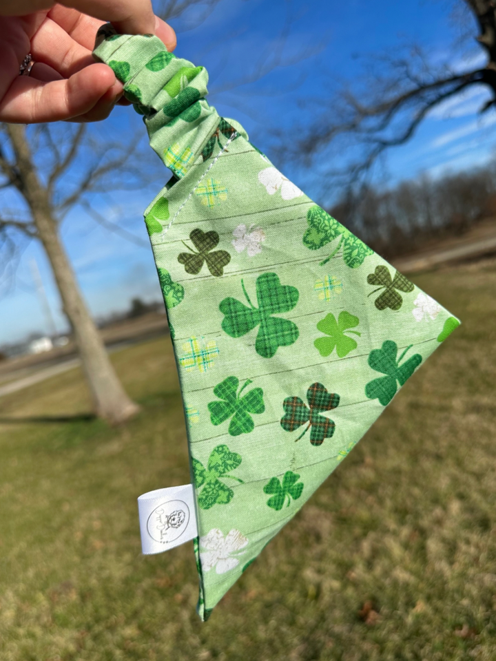 Shamrock Scrunchie Bandana