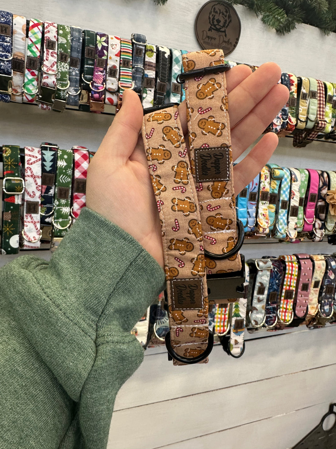 Gingerbread Man Dog Collar