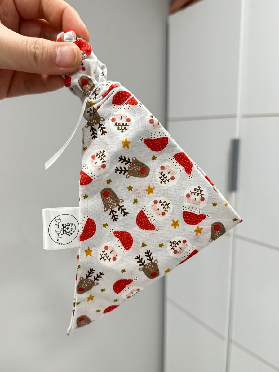 Santa & Rudolph Scrunchie Bandana
