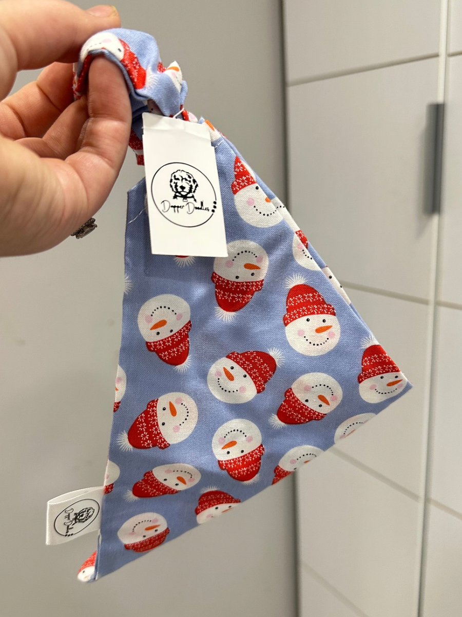 Snowman Heads Scrunchie Bandana