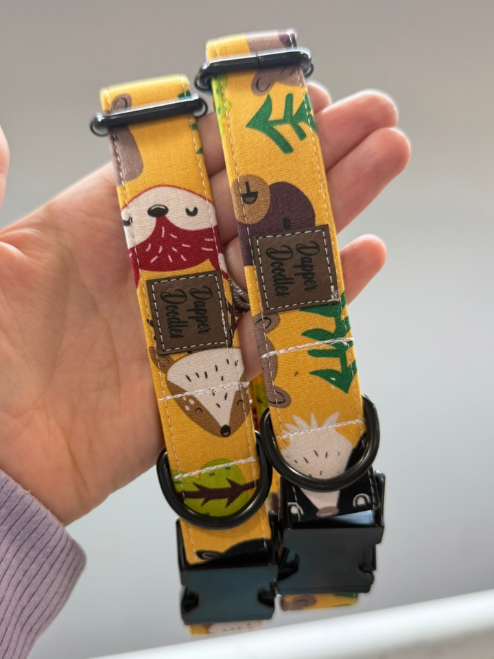 Forest Animal Dog Collar