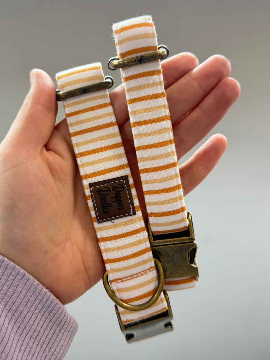 Brown Stripe Dog Collar