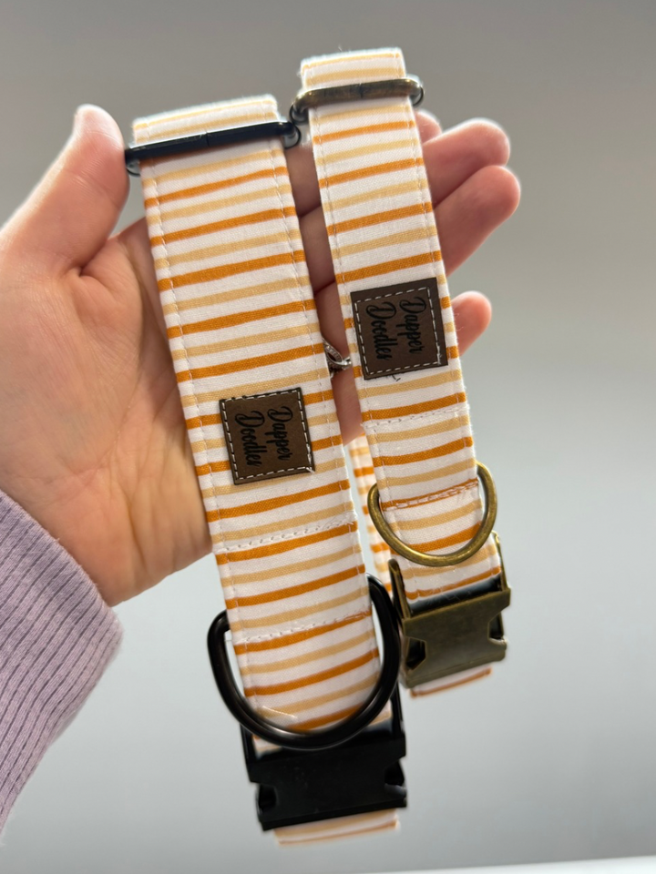 Brown Stripe Dog Collar