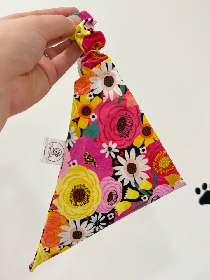 Flower Power Scrunchie Bandana