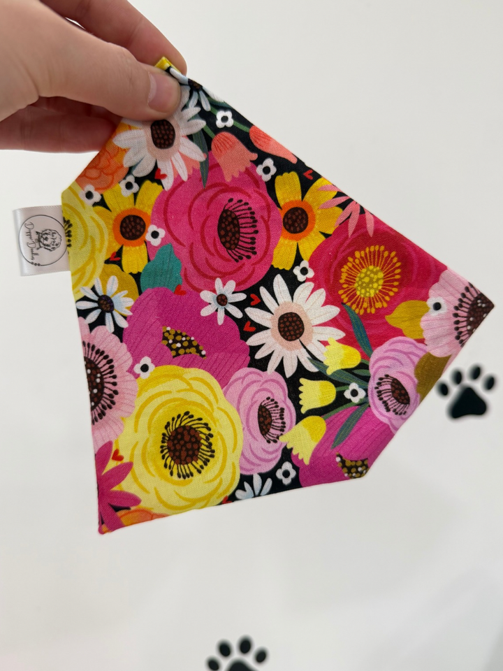 Flower Power Scrunchie Bandana