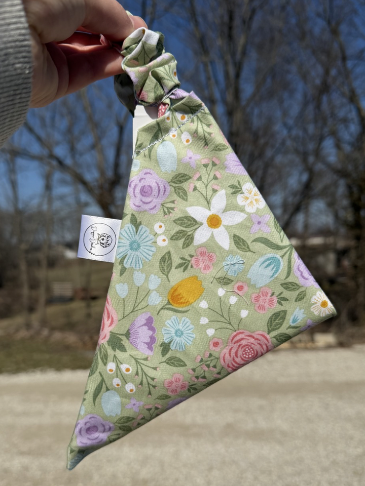 Spring Garden Scrunchie Bandana