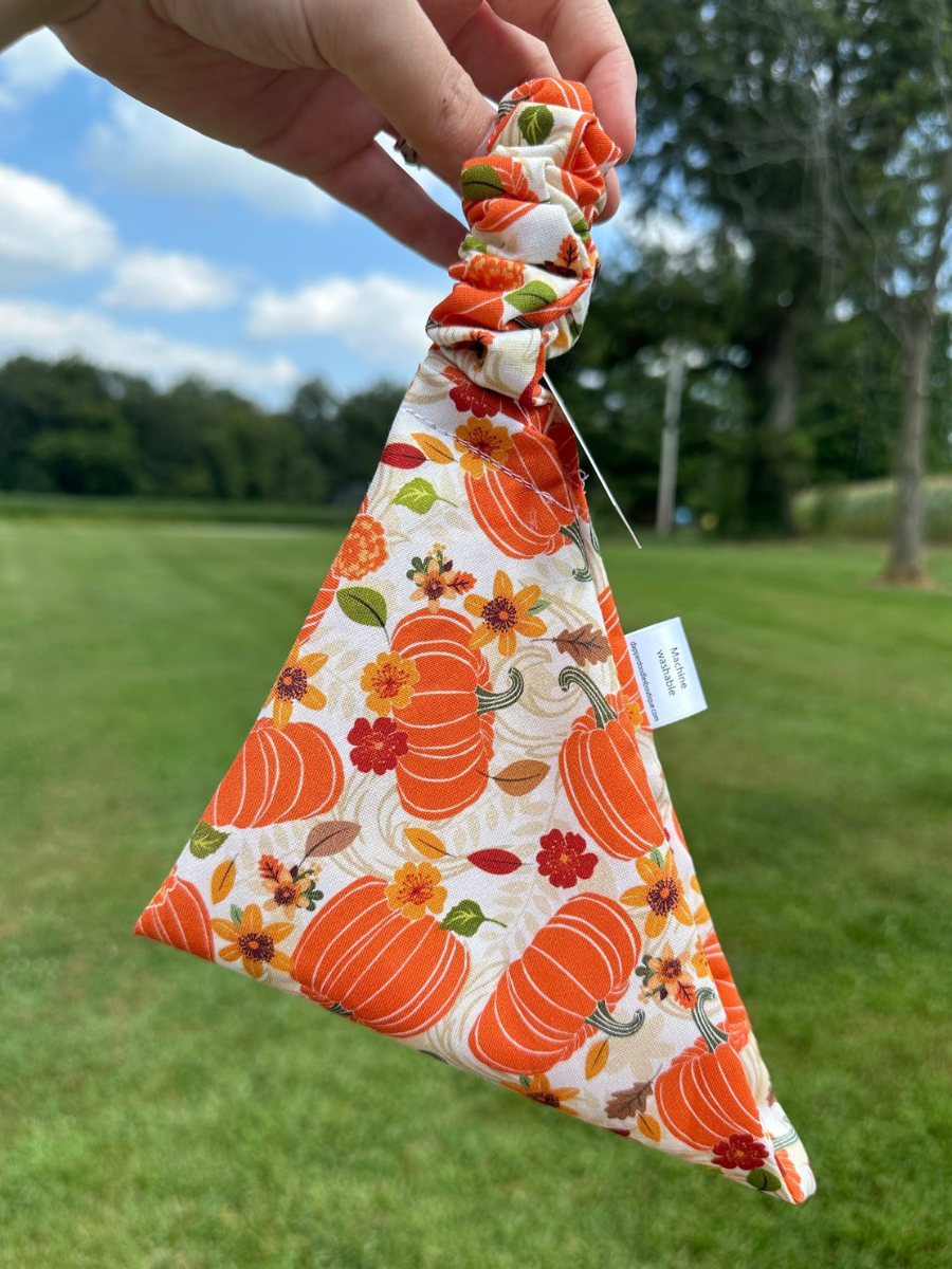 Pumpkin Patch Scrunchie Bandana