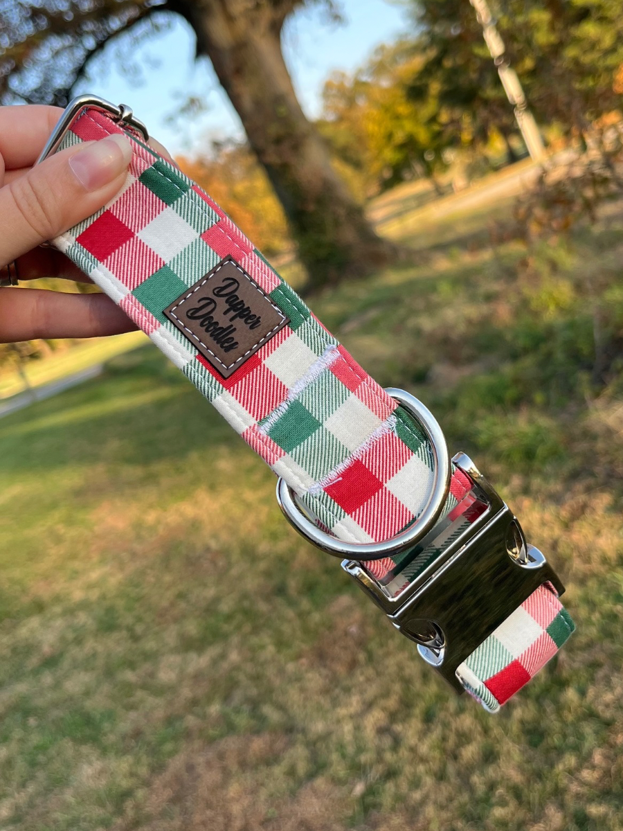 Country Plaid Dog Collar