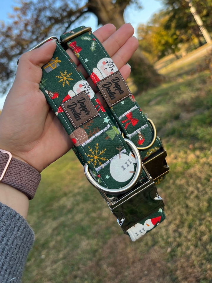 Jolly Christmas Dog Collar