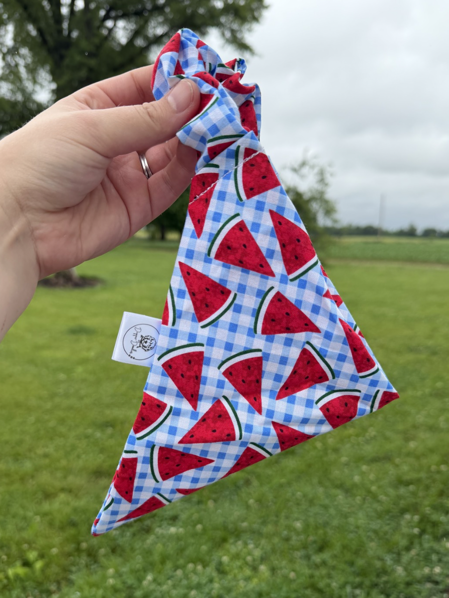 Melon Picnic Scrunchie Bandana