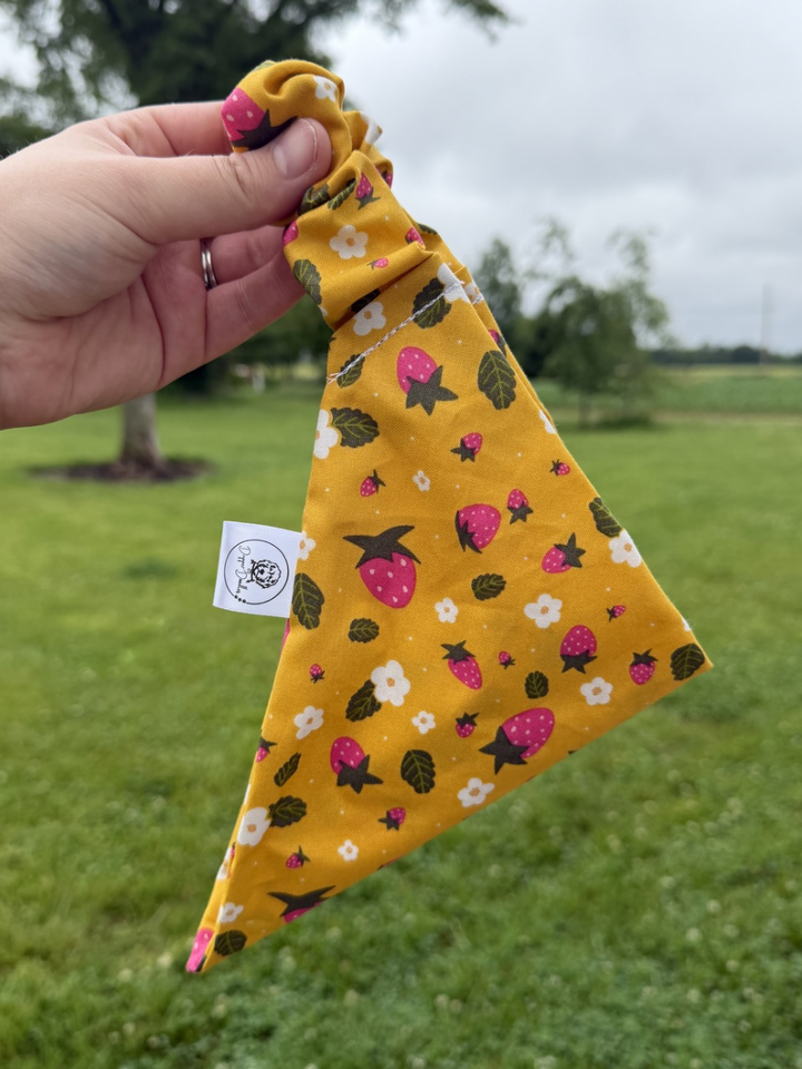 Strawberry Cute Scrunchie Bandana