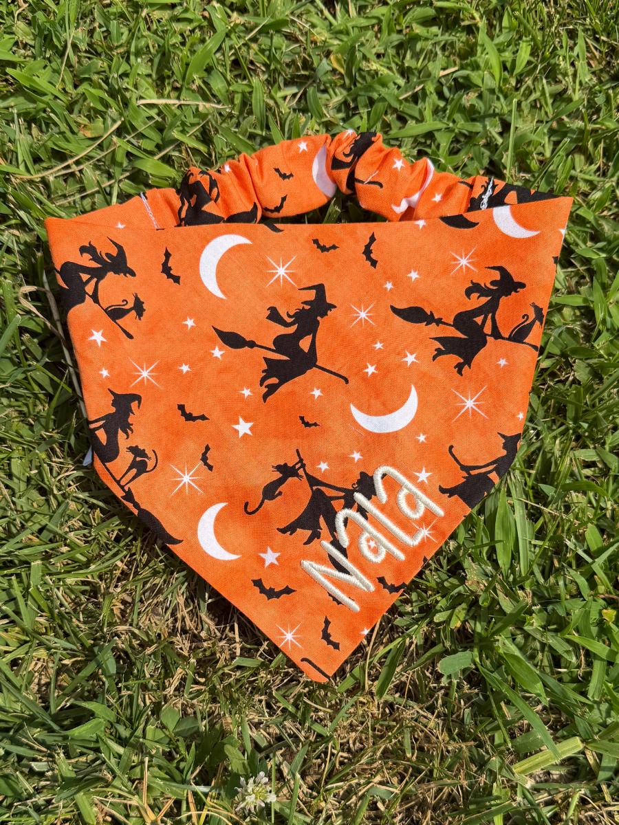 Preorder: Witches Broom Scrunchie Bandana