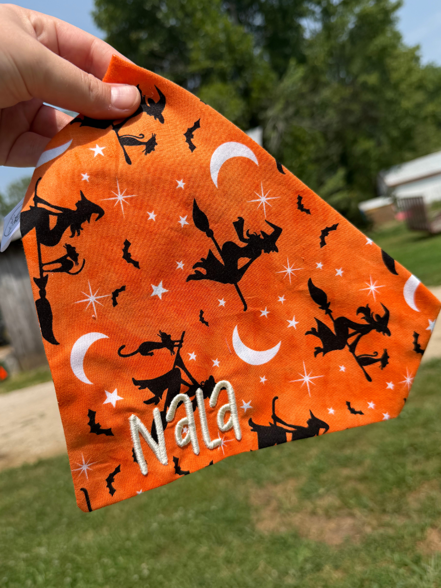 Preorder: Witches Broom Scrunchie Bandana