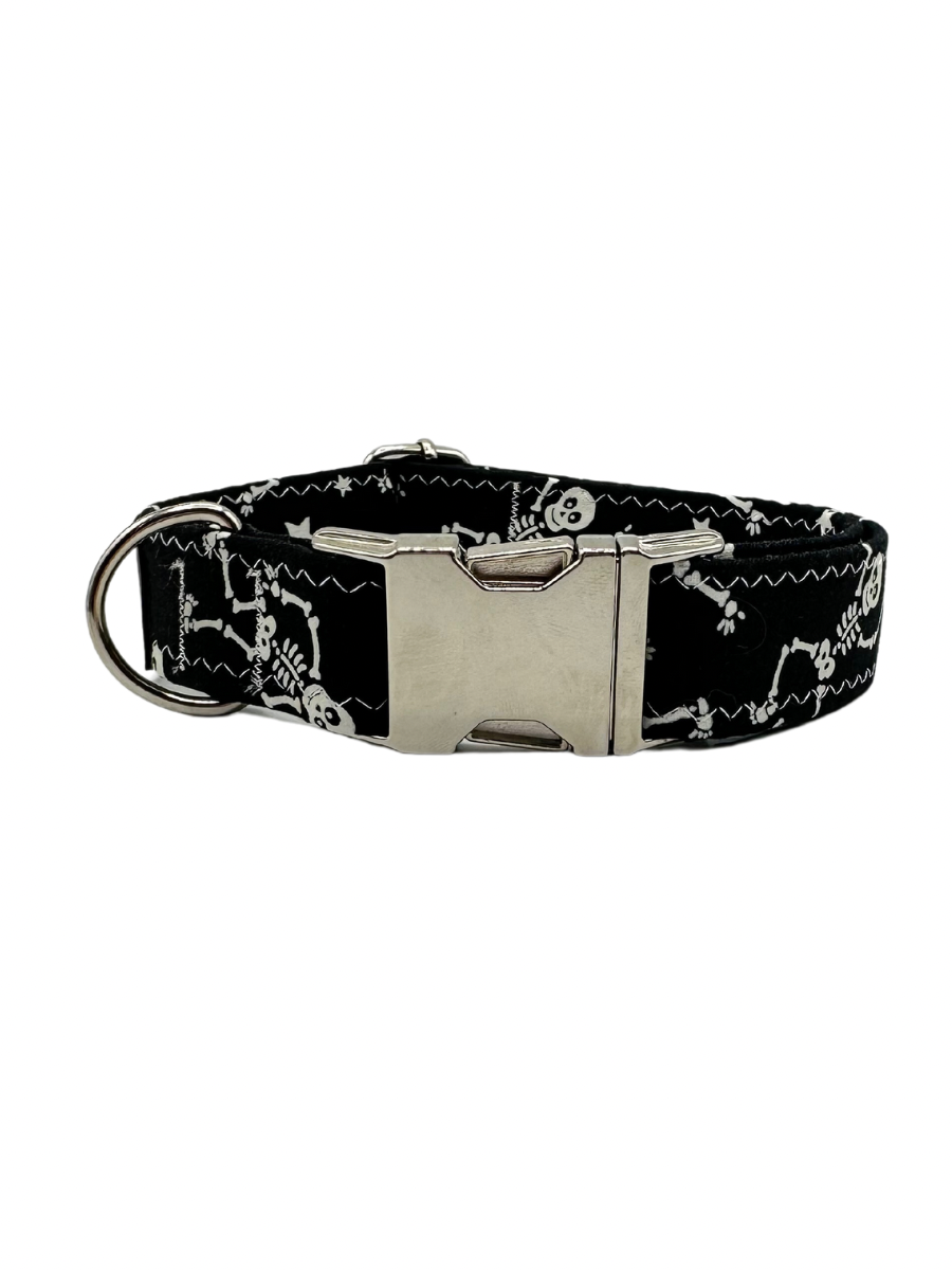 Dancing Skeleton Glow in the Dark Dog Collar