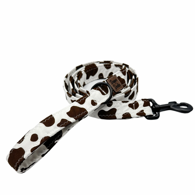 Brown Cow Print Leash