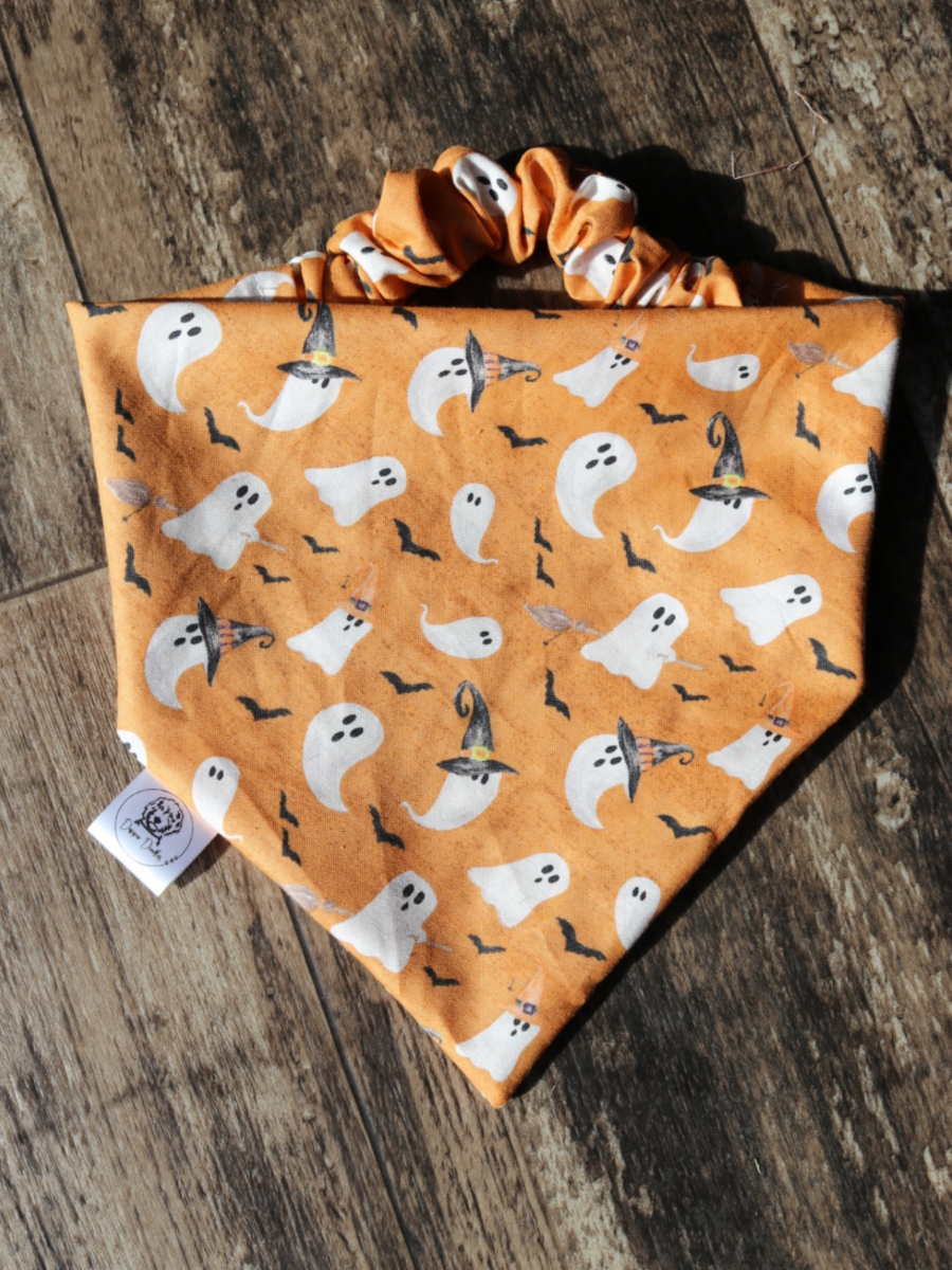 Halloween Ghost Scrunchie Bandana