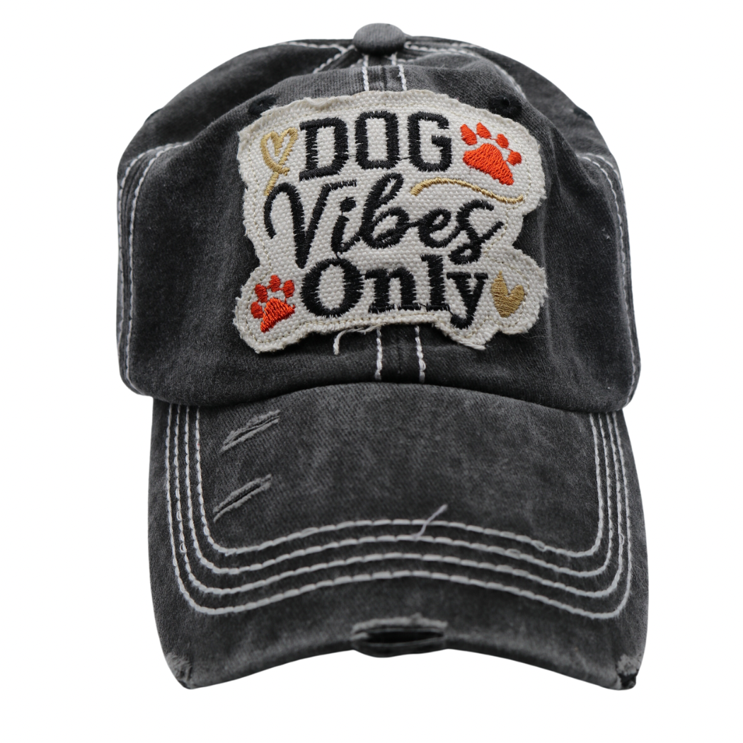 Dog Vibes Hat - Black
